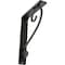 Ekena Millwork Edwards Wrought Iron Bracket, (Single center brace), Antiqued Pewter 1 1/2"W x 5 1/2"D x 8"H BKTM01X05X08SEDAPW - alternate 1